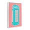 Stupell Industries Pastel Telephone Booth Framed Giclee Wall Art Design by Jen Bucheli